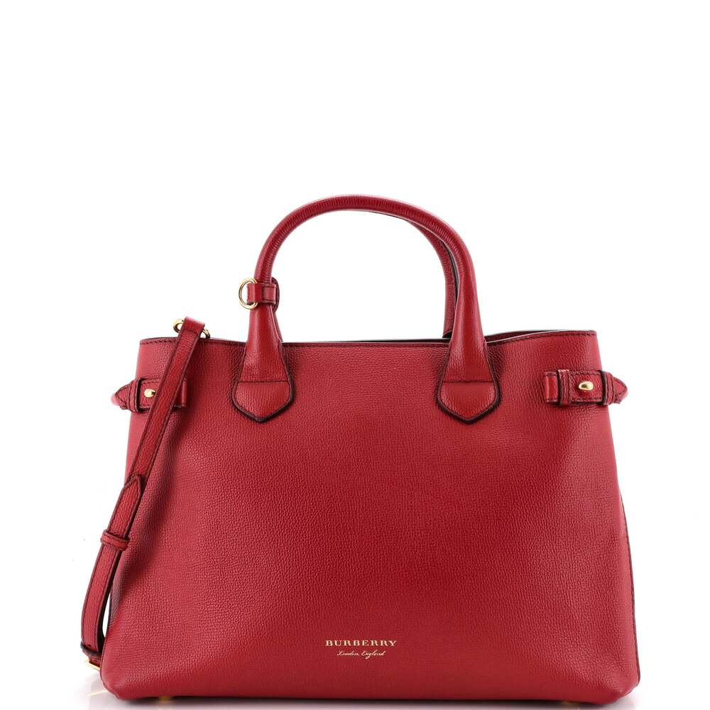 Burberry Banner Tote Leather And House #331258B88B